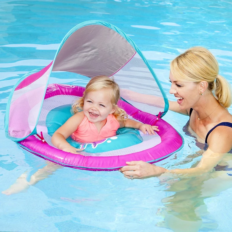 Baby Spring Float Sun Canopy - Pink Fish