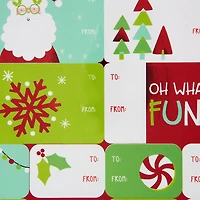 Étiquettes-cadeaux Fantaisistes Peel ' N Stick pour les Fêtes, Étiquettes de Noël Autocollantes, Icônes De Noël Amusantes, Nombre de 36