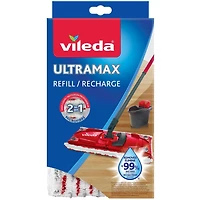 Recharge Vadrouille Ultramax de Vileda -  Lavable et Réutilisable, Tête de remplacement 1 pièce