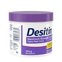 Desitin Maximum Strength Baby Diaper Rash Cream, 40% Zinc Oxide to Help Treat, Heal & Prevent Diaper Rash, Hypoallergenic, Phthalate- & Paraben-Free Paste