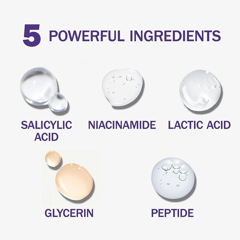 Olay Super Serum Night Repair with Salicylic Acid, Niacinamide, Lactic Acid, and Glycerin Peptide, 30ML