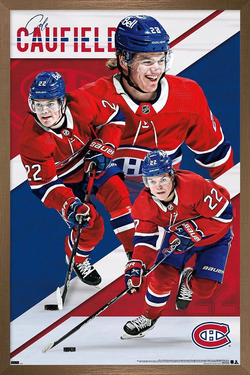 NHL Montreal Canadiens - Cole Caufield 22 Wall Poster, 22.375" x 34"