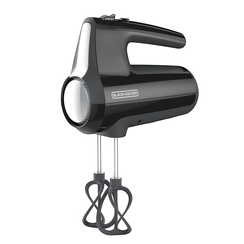 Mélangeur à main Black+Decker Helix Performance Premium, mélangeur à 5 vitesses, noir, MX610BC