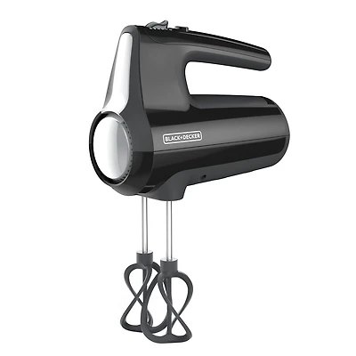 Mélangeur à main Black+Decker Helix Performance Premium, mélangeur à 5 vitesses, noir, MX610BC