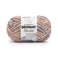 Bernat® Blanket™ #6 Super Bulky Polyester Yarn, Toasted Birch 10.5oz/300g, 220 Yards, Polyester #6 Super Bulky Yarn