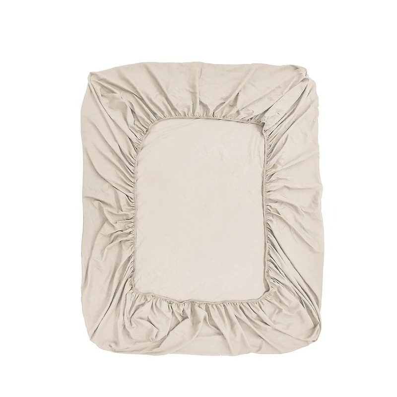 Parure de lit Mainstays Soft Touch Bed in a Bag 11 pièces beige/noir avec draps, grand lit
