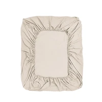 Parure de lit Mainstays Soft Touch Bed in a Bag 11 pièces beige/noir avec draps, grand lit