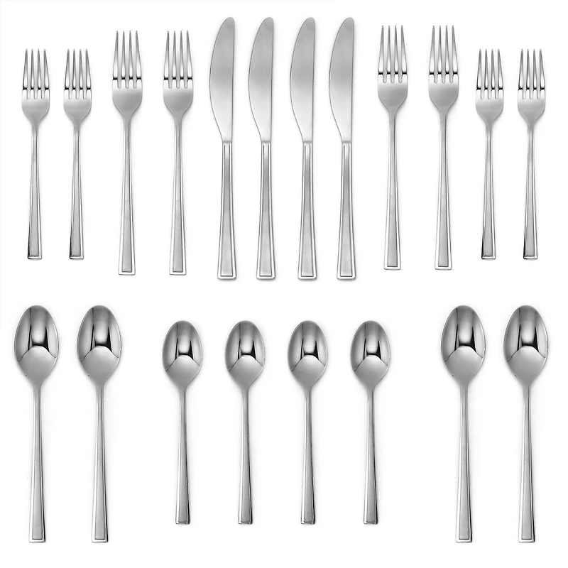 Cambridge Baxter Sand 18/0 Stainless Steel 20 Piece Flatware Set
