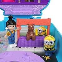 Polly Pocket –Coffret de jeu –Les Minions, 1 poupée, 9 acc., 2 Minions
