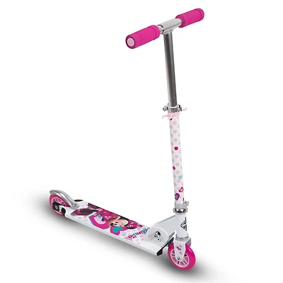 Trottinette pliante Minnie de Disney à 2 roues alignées en Aluminium pour filles, par Huffy