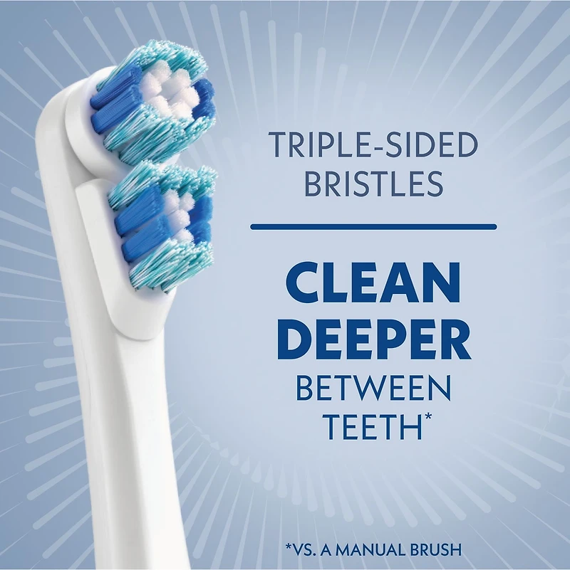 Têtes de rechange pour brosse à dents électrique à pile pour adultes Spinbrush Smart Clean, soies souples, 2 unités Spinbrush SMART CLEAN