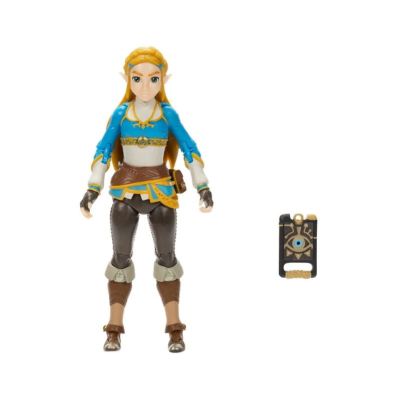 Figurine Nintendo de 4 pouces - Zelda avec l'ardoise Sheikah