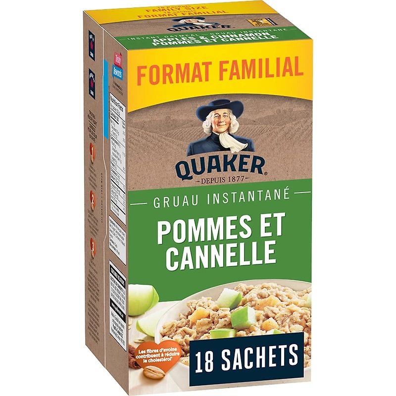Quaker Apples & Cinnamon Instant Oatmeal, 594g