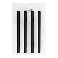 Era Poignées d'Armoire Rondes lots de 4, Noir 5.90 x 0.47 x 1.30 po.