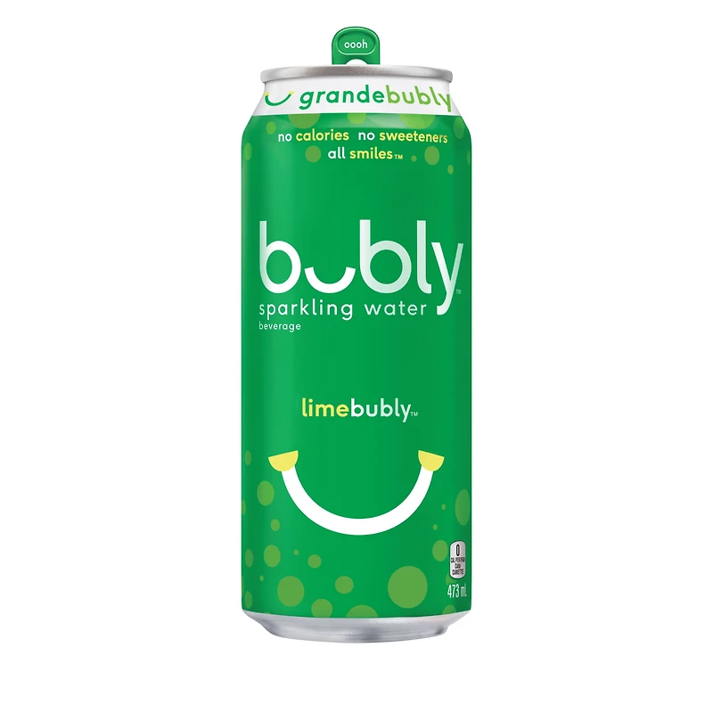Bubly Lime Sparkling Water 473mL, Can, 473 mL
