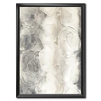 Designart Cercles gris I Art mural encadré