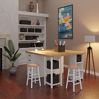 Ensemble de 2 tabourets de comptoir Huxton