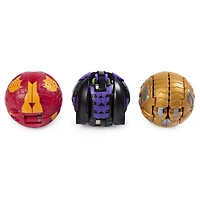 Bakugan Starter Pack 3-Pack, Darkus Mantonoid, Collectible Action Figures, for Ages 6 and Up