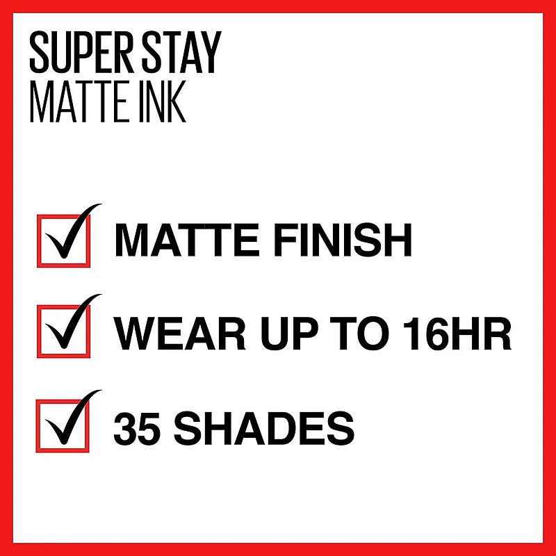 Maybelline New York Superstay Matte Ink™ Long-Lasting Lipstick, 5ml