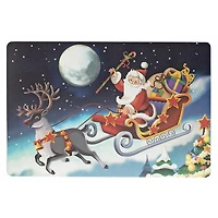 Eva Placemat (Père Noël Sur Sleigh) (12 X 18) - Ensemble De 12
