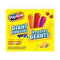 Popsicle Giant Freezies - Orange, Cherry, Grape - 27 x 150 ml, 27 x 150 ml