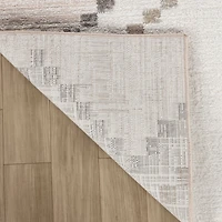 Rug Branch Cadence Abstract Indoor Area Rug, Beige Brown, Boho - Living Room, Bedroom, Dining Room, and Kitchen