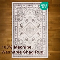 Tapis Oriana Lavable à la Machine Traditionnel pour Salon, Chambre, Salle A Manger, Entrée, Couloir et Plus Encore.