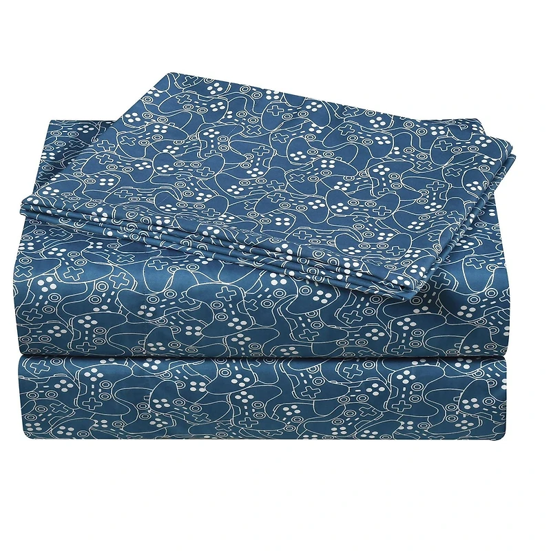 Ensemble de draps à imprimé en microfibre douce facile à nettoyer pour enfants Mainstays Tailles: 1 place, 2 places et grand lit