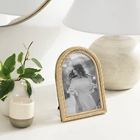 Domingo 5x7 Arch Gold Rope Tabletop Picture Frame