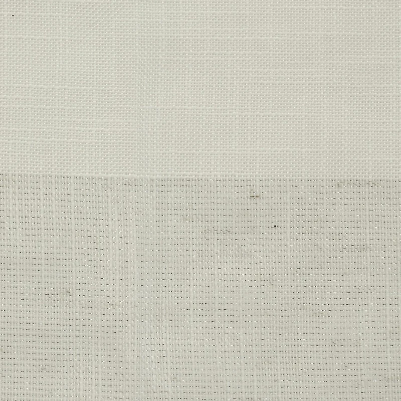 Loft Living Petoskey, filtrant la lumière panneau de rideau à œillets en faux lin à rayures métalliques 52" x 84", gris ivoire