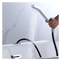 akuaplus® Roman Bathtub Faucet ELENA with Hand Shower in solid brass 3 pieces