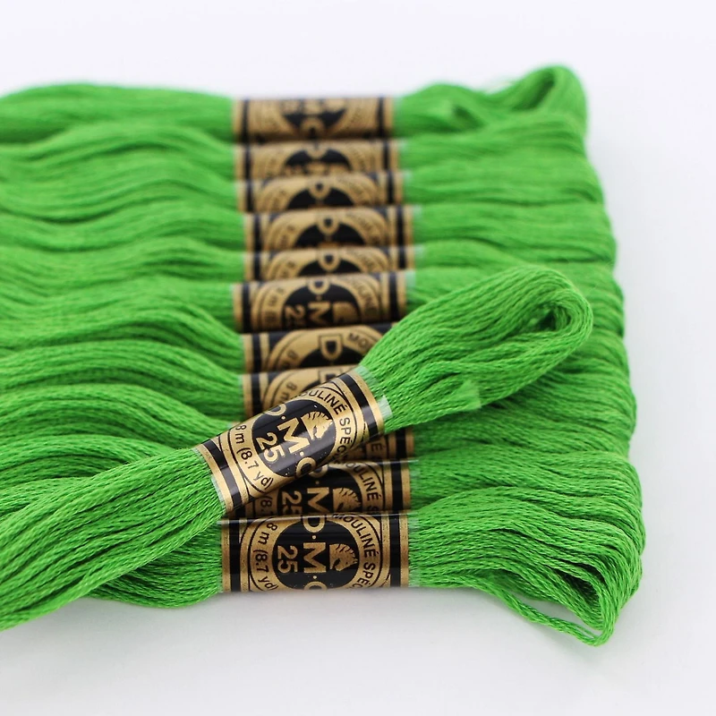 DMC Cotton 6 Strand Floss 8m – Green, 6 Strand