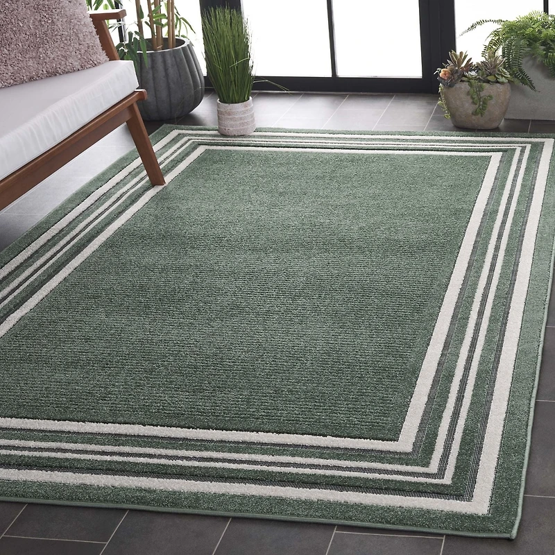 SAFAVIEH Cabana Rado  Bordered Indoor/Outdoor Area Rug