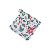 Maniques En Coton (Gui Et Poinsettia) - Lot De 6