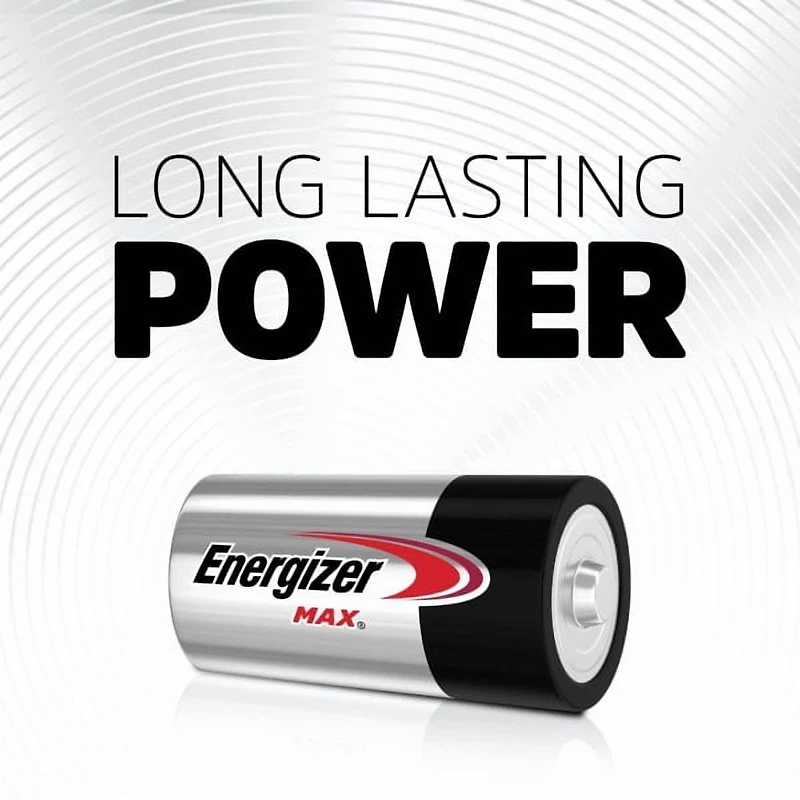 Energizer MAX C Batteries (6 Pack), C Cell Alkaline Batteries