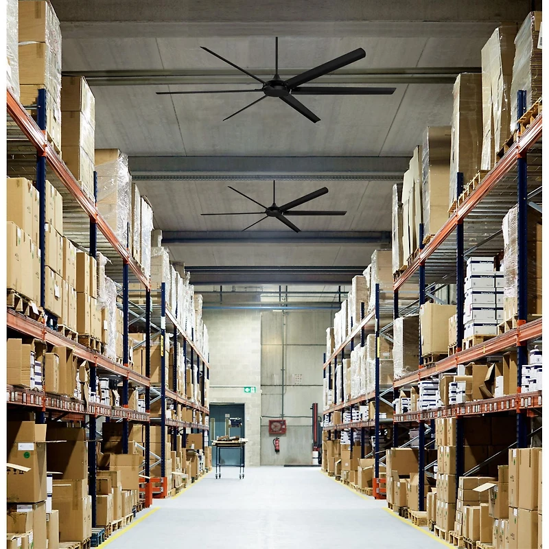 Westinghouse Ventilateur de Plafond Noir Mat de 100 po avec télécommande