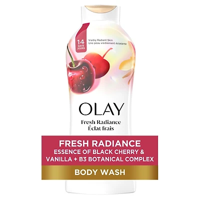 Nettoyant pour le corps Olay Éclat frais avec essence de cerise noire et de vanille