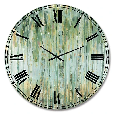 Designart La forêt de bouleaux II horloge murale