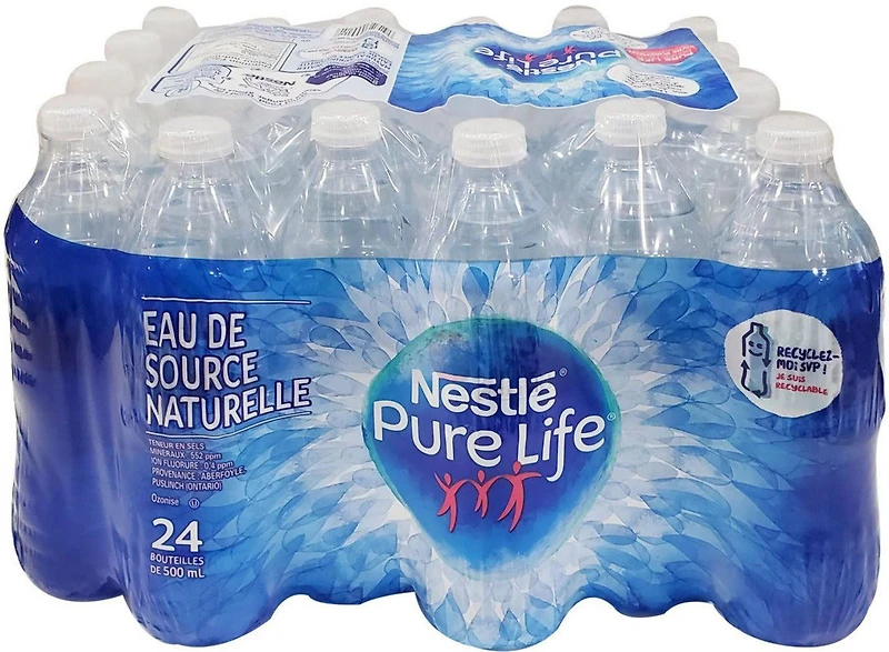 Eau de source naturelle - Pure Life 24x500ml