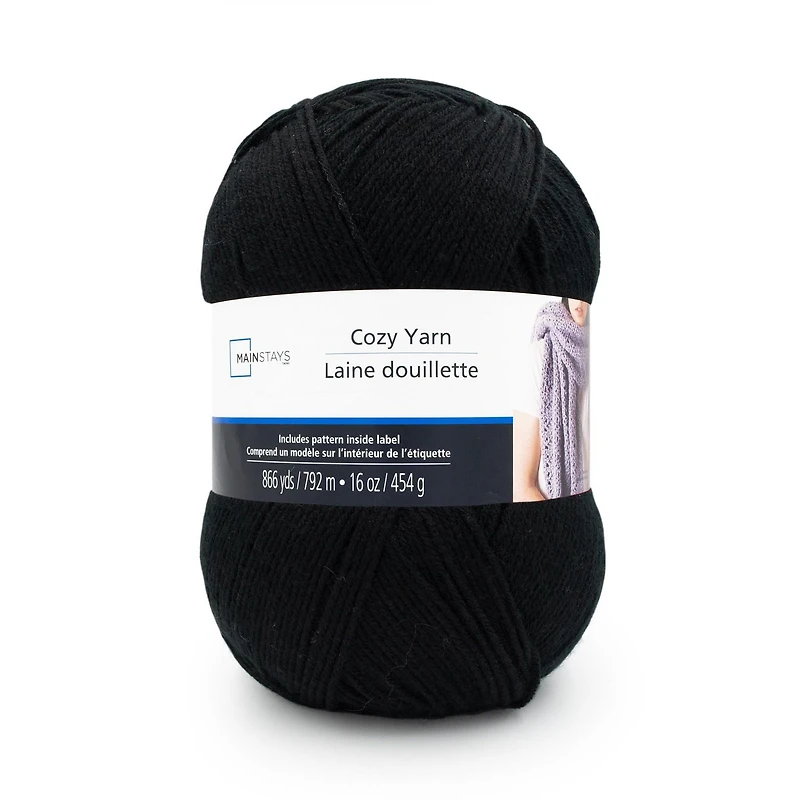 Mainstays Cozy Coquelicot Fil Acrylique Moyen 1 Pelote