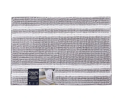 Chaps Tapis de bain de luxe – Confort moelleux pour salles de bains élégantes, gris, 43,2 x 61 cm