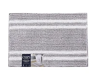 Chaps Tapis de bain de luxe – Confort moelleux pour salles de bains élégantes, gris, 43,2 x 61 cm