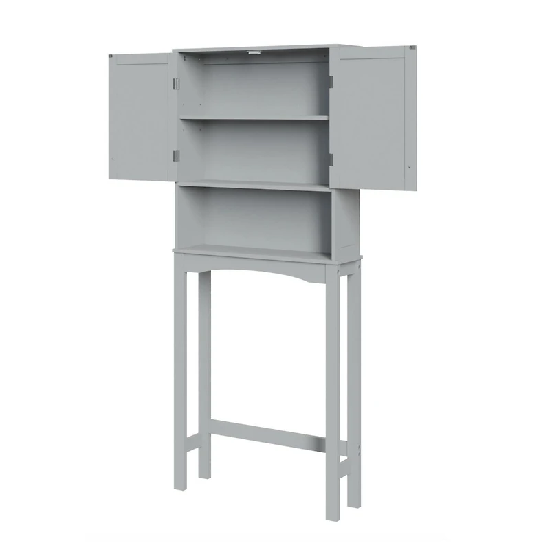RiverRidge® Home Ashland Collection 27.44-inch W x 64.88-inch H x 7.81-inch D Space Saver in Gray