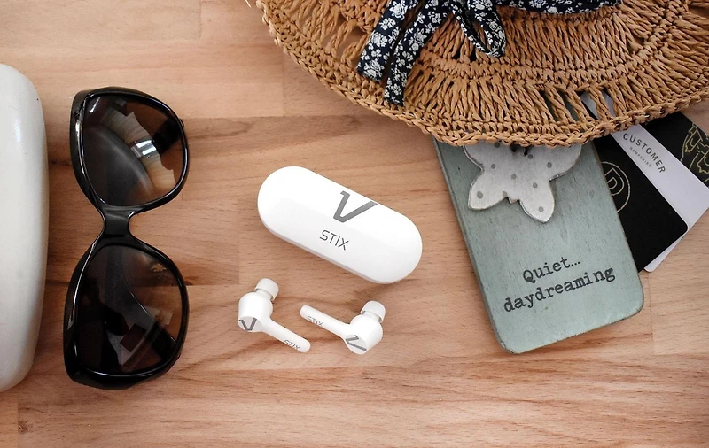 Veho STIX True Wireless Bluetooth Earphones with Charging Case - White
