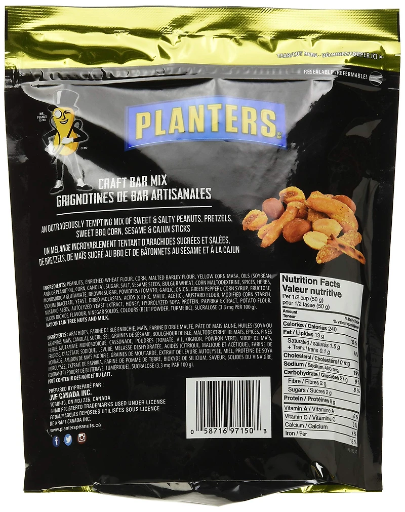 Planters Grignotines De Bar Artisanales - 550g