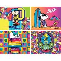RoseArt - Snack Size 400-Piece - Peanuts - Adult Interlocking Puzzle, 4 assorted 100-pc puzzles