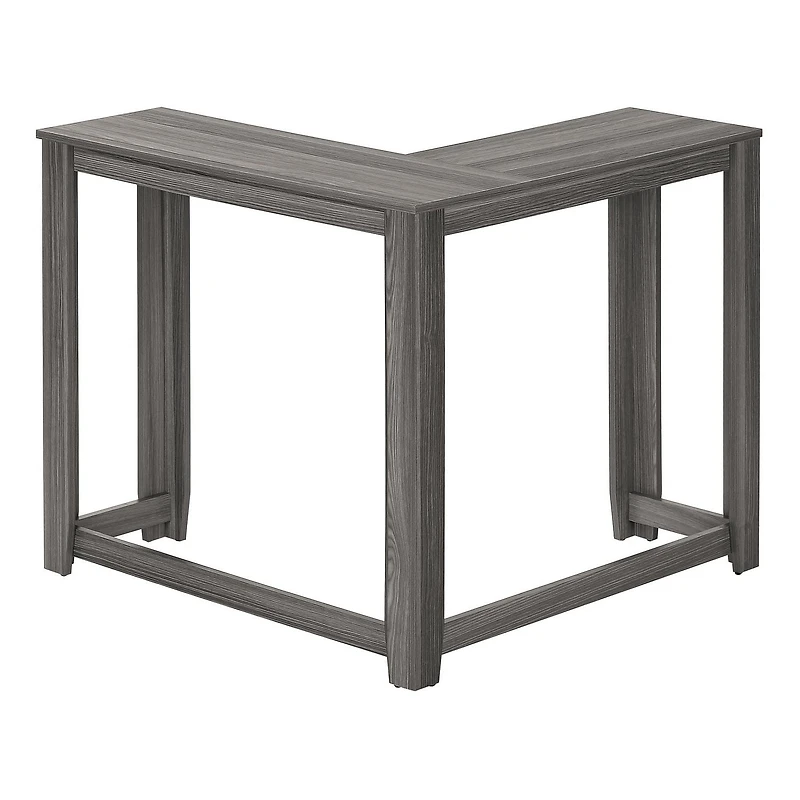 Monarch Specialties Table D'appoint, Console, Entrée, Étroit, Coin, Salon, Chambre À Coucher, Stratifié, Gris, Contemporain, Moderne