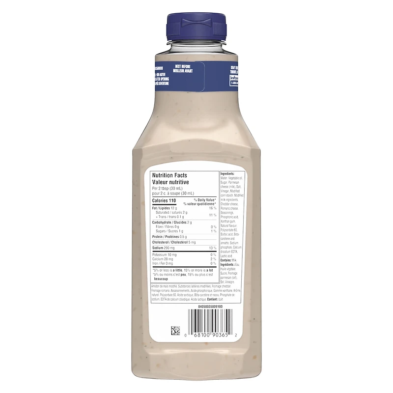 Vinaigrette Ranch Aux Trois Fromages, Bouteille