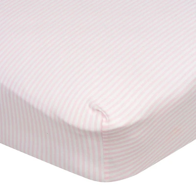 Gerber - Crib Sheet - Girl - Pink Stripe - 1 Pack, Sized 28" x 52"