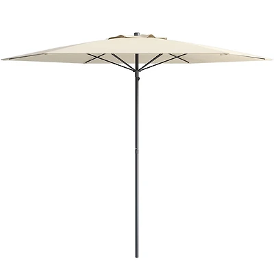 Parasol de plage portable CorLiving de 2,3 m avec ancrage pour sable et terre et sac de transport